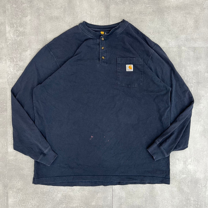 #56 Carhartt Henley Pocket L/S 티 사이즈 XL