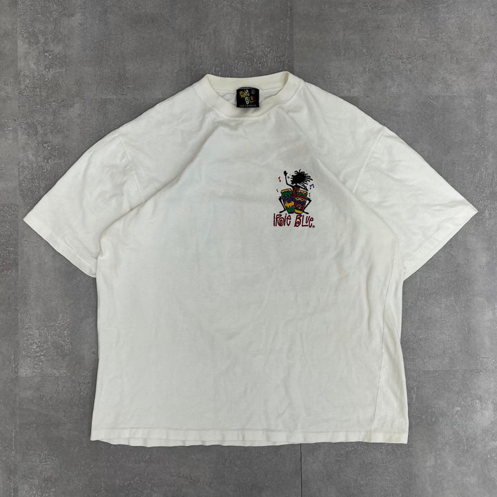 #60 90의 빈티지 Irieblue 티 싱글 스티치 미국 크기 L