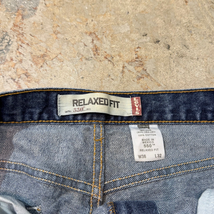 二手衣服Levi's/Levi的/牛仔褲/550/實際尺寸34 x 32