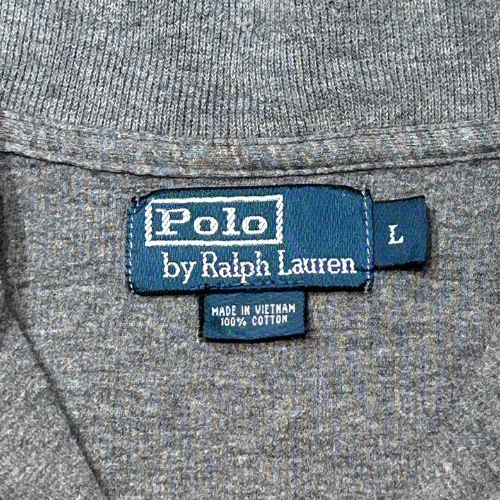 古着 POLO by Ralph Lauren/ポロラルフローレン/ハーフジップニットセーター/サイズL