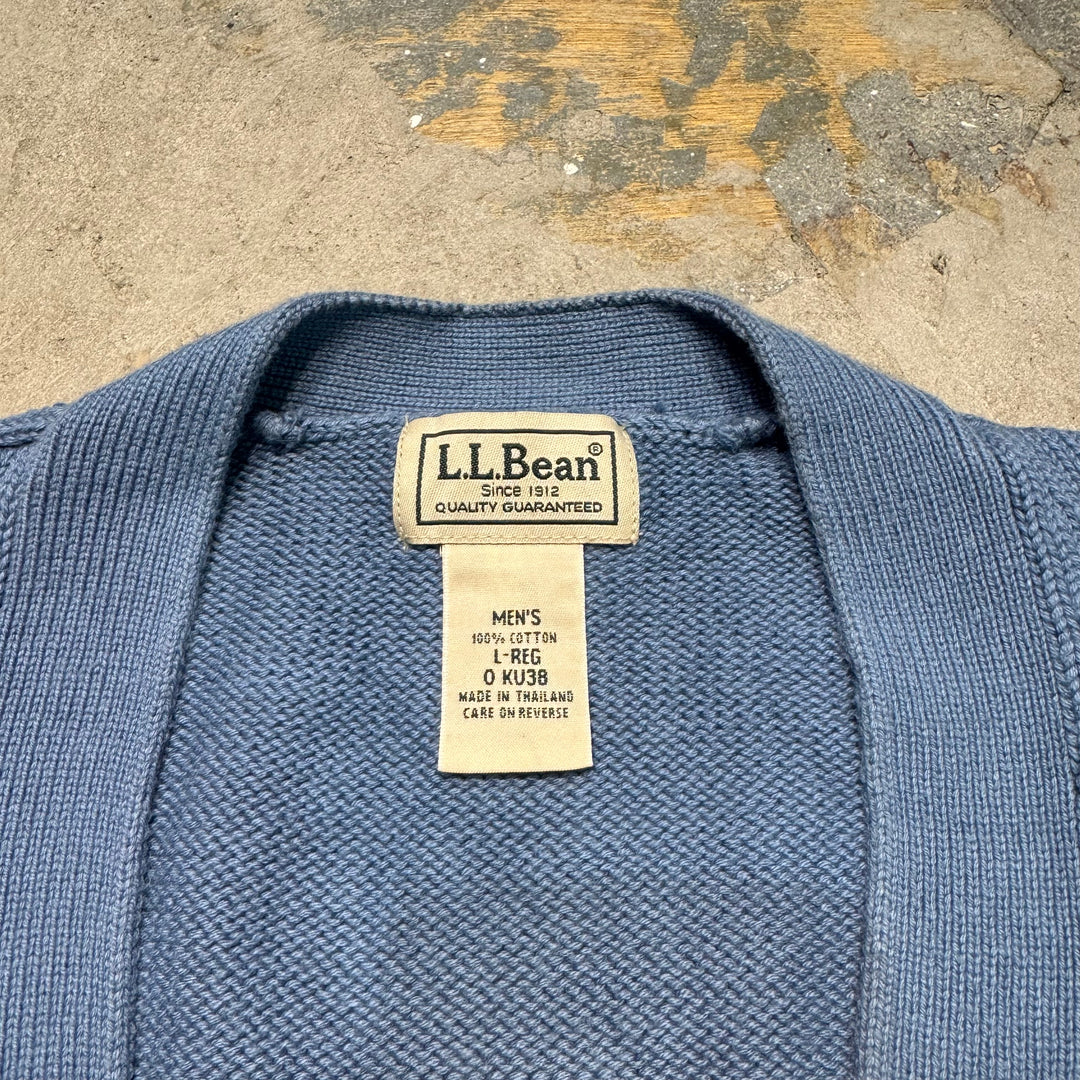 古着 90's L.L.Bean/ エルエルビーン/ Ｖネックニットカーディガン/サイズL