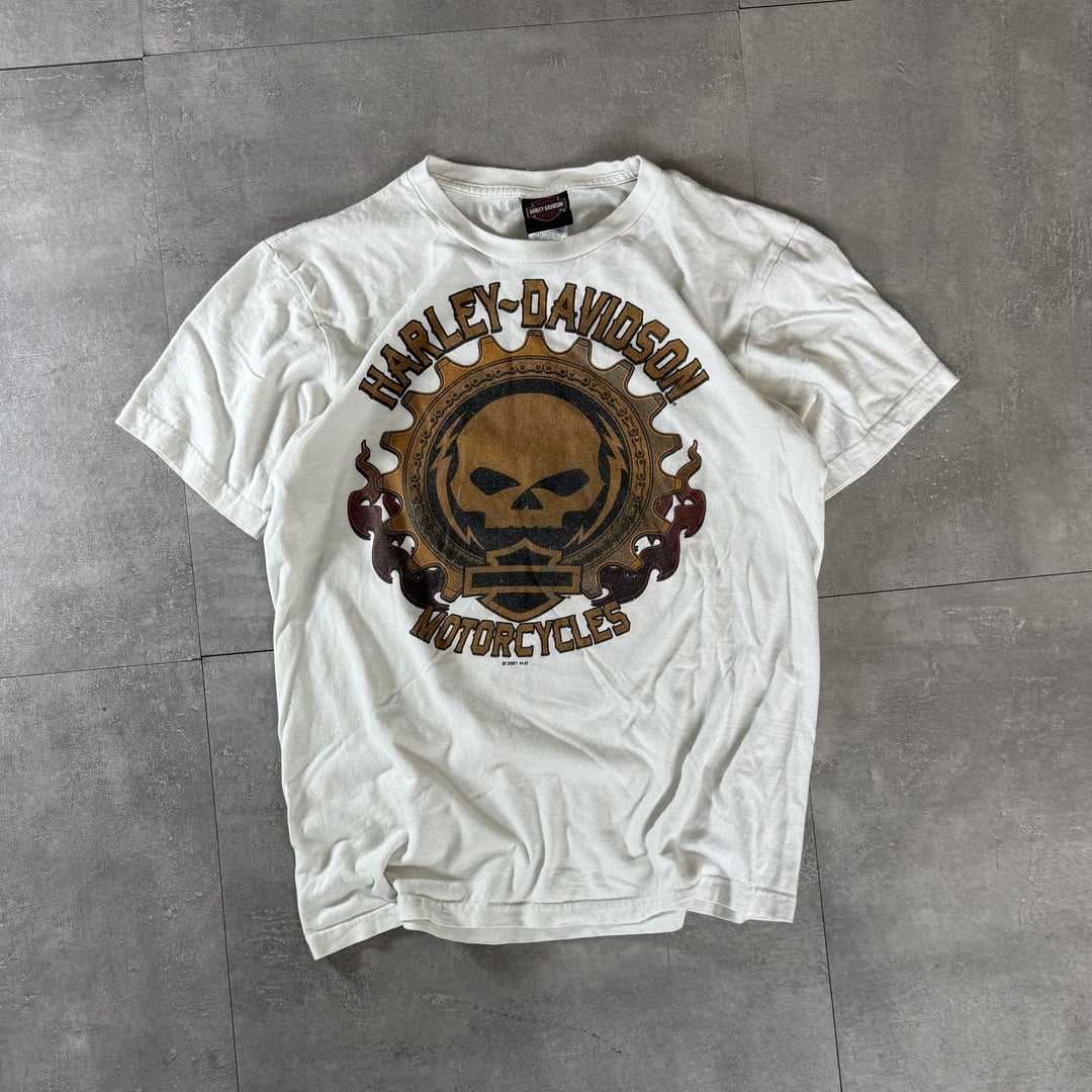 古着 USA製 Harley-Davidson ハーレーダビッドソン プリントTシャツ サイズM
