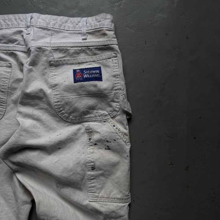 古着 Dickies×SHERWIN WILLIAMS/ディッキーズ× シャーウィン・ウィリアムズ/ ペインターパンツ / 企業ロゴ/ 実寸サイズ35×29