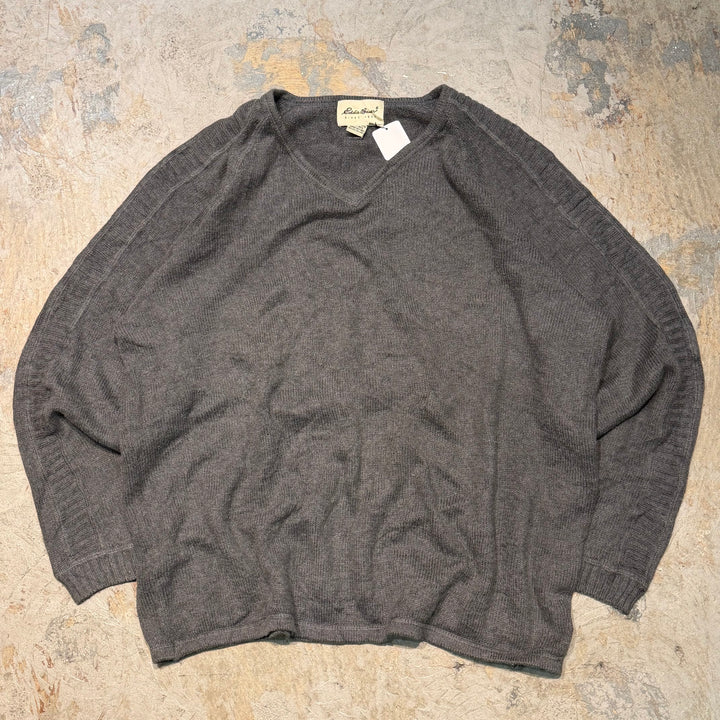 古着 90's~ Eddie Bauer/ エディーバウアー/ クルーネックニットセーター/ Vネック/ サイズM