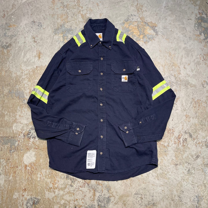 #4342 Carhartt/カーハート L/S Work Shirts/ワークシャツ/リフレクター/サイズ M