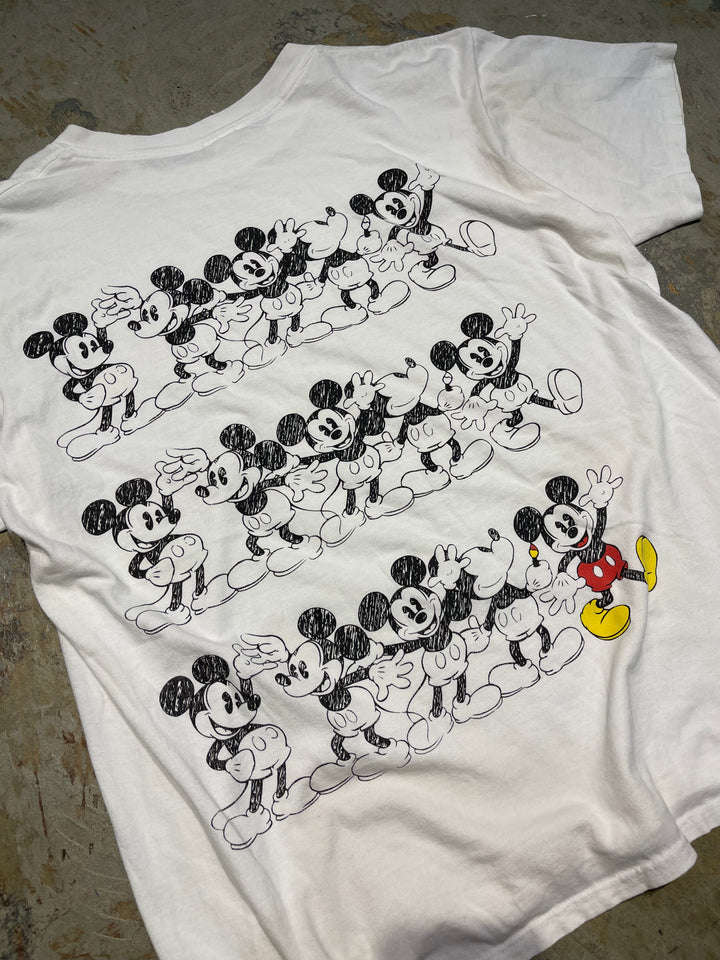 #MA177 古着 USA製 90's Disney/ディズニー/ ミッキーマウス / ヴィンテージ シングルステッチ プリントTシャツ/サイズL相当