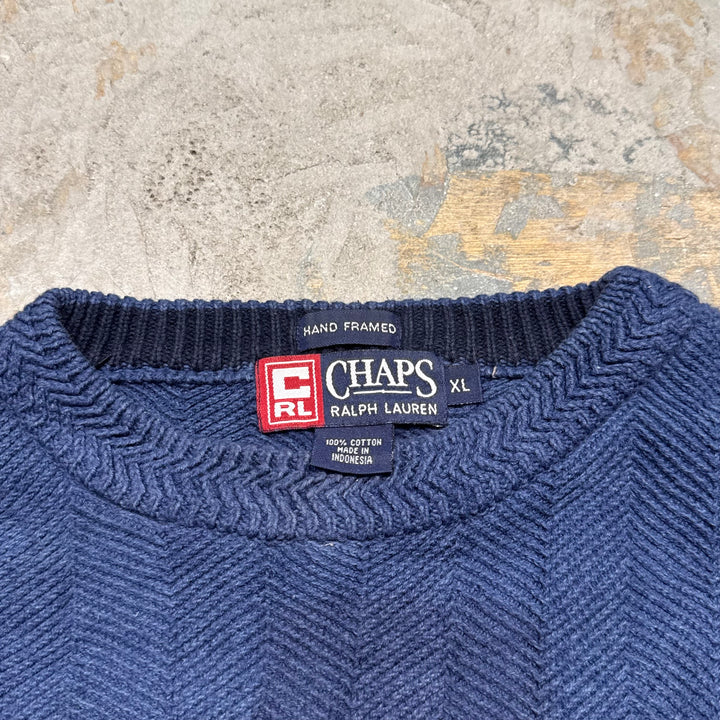 古着 CHAPS/ チャップス/ クルーネックニットセーター/ サイズXL