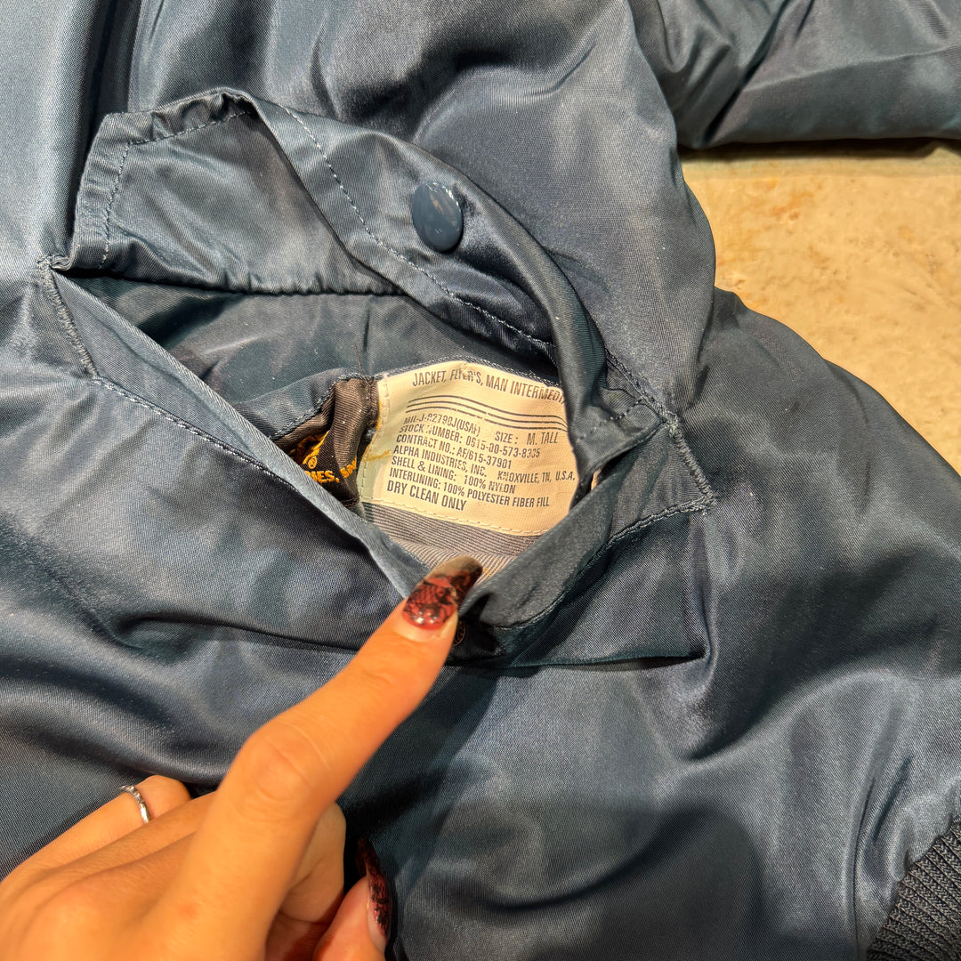 古着 90's Alpha Industries/米空軍/MIL-J-82790J/フライトジャケット /MA-1/サイズM