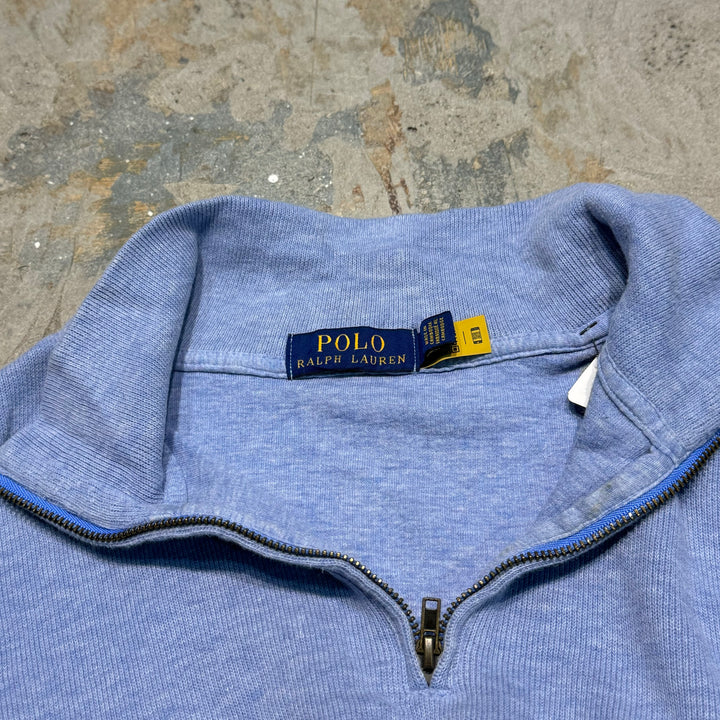 古着 POLO by Ralph Lauren/ポロラルフローレン/ハーフジップニットセーター/サイズL