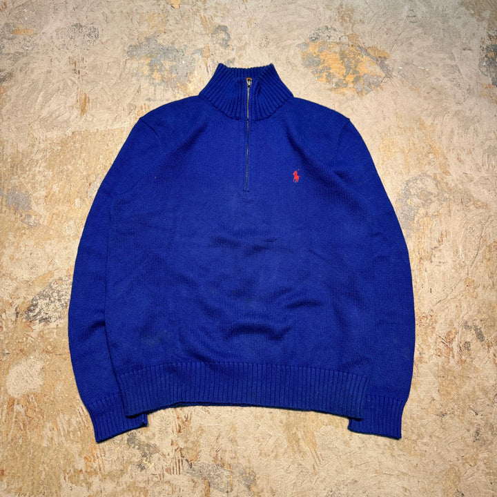 古着 POLO by Ralph Lauren/ ポロ バイ ラルフローレン/ ハーフジップニットセーター/ サイズS