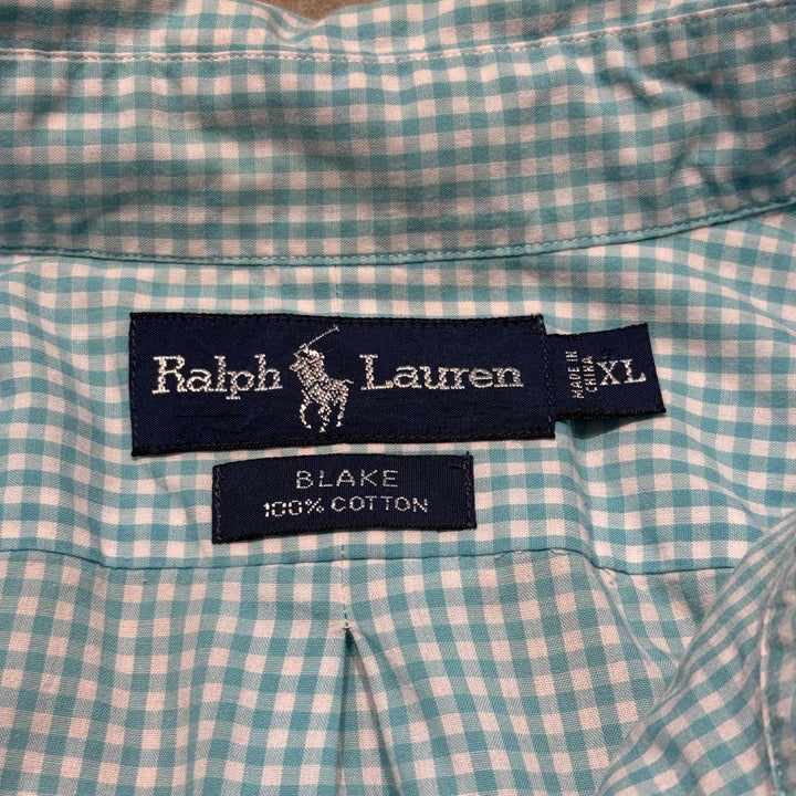 古着 POLO by Ralph Lauren/ ラルフ ローレン/ ボタンダウン長袖シャツ/ チェック柄/ サイズXL