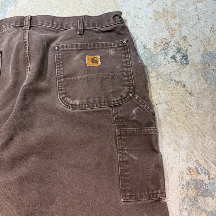 古着 Carhartt/カーハート/ダック地ペインターパンツ/ダブルニー/実寸サイズ36×29