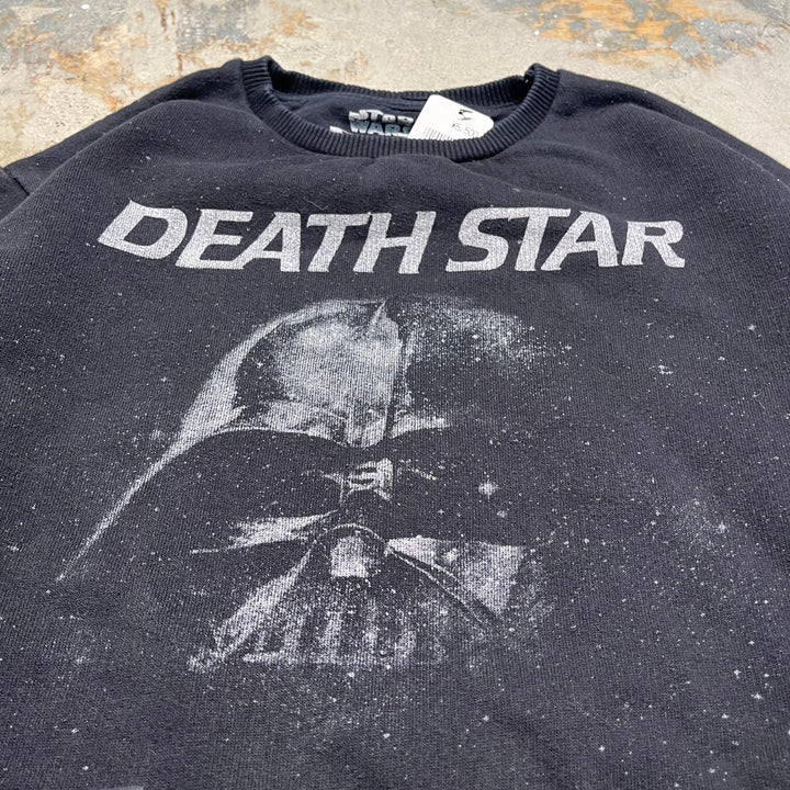 #4098 古着 STARWARS/スターウォーズ/Crew Neck Print Sweat/クルーネックプリントスウェット/DEATH STAR/サイズM