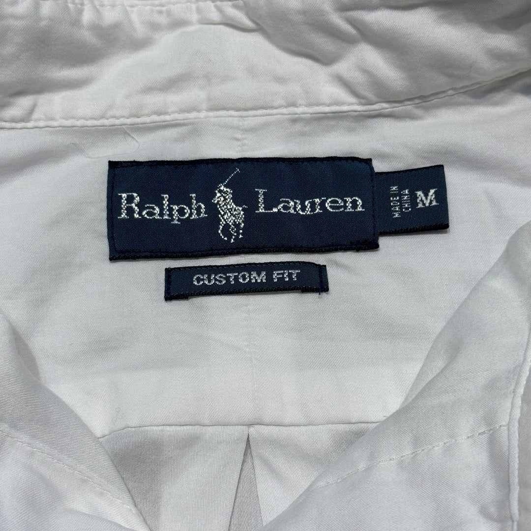 古着 POLO by Ralph Lauren/ ラルフ ローレン/ ボタンダウン長袖シャツ/ 無地/ サイズM