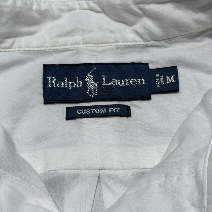 古着 POLO by Ralph Lauren/ ラルフ ローレン/ ボタンダウン長袖シャツ/ 無地/ サイズM