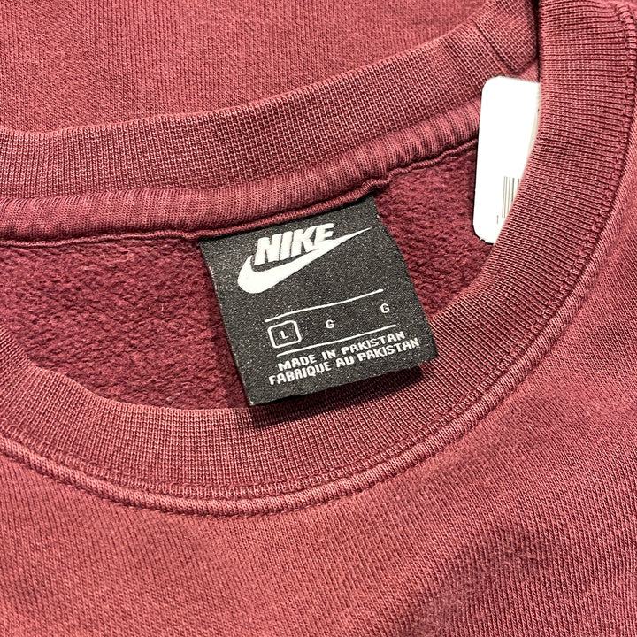 古着 NIKE/ナイキ/クルーネックスウェット/スウォッシュ/ワンポイント/サイズL