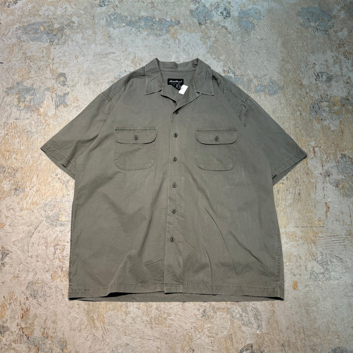 古着 EDDIE BAUER/ エディバウアー/ 半袖シャツ/ 開襟/ サイズL