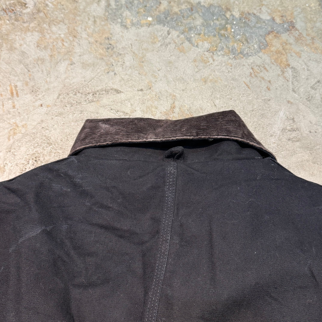 미국에서 만든 중고 의류 Carhartt/ 전통적인 재킷/ 오리 직물/ 퀼트 라이닝/ 코듀로이 칼라/ 크기 xxxl에 해당합니다.