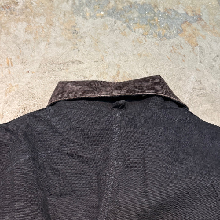 미국에서 만든 중고 의류 Carhartt/ 전통적인 재킷/ 오리 직물/ 퀼트 라이닝/ 코듀로이 칼라/ 크기 xxxl에 해당합니다.