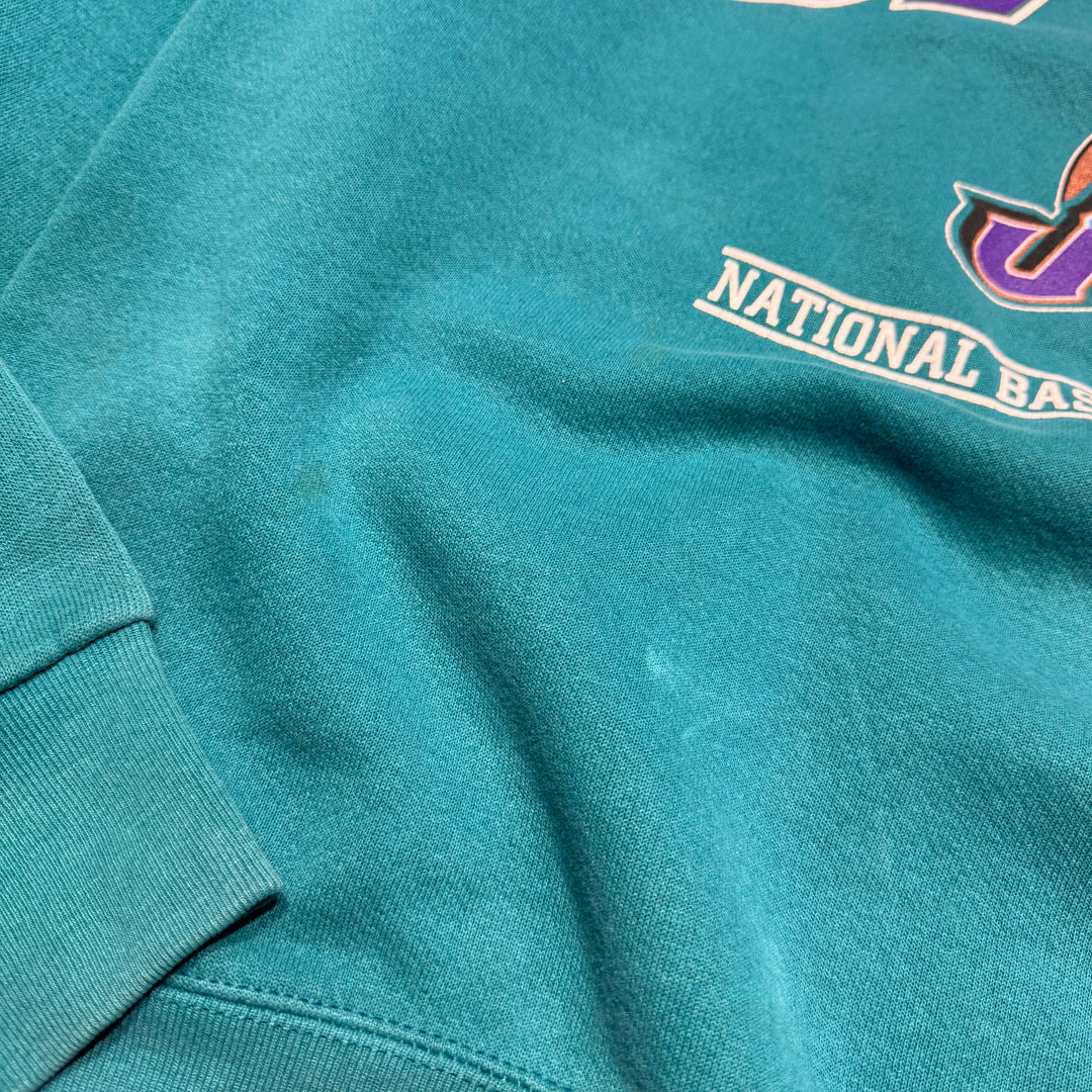 古着 USA製 90's Lee/ リー/ NBA/ UTAH JAZZ/ ユタ ジャズ /クルーネックスウェット/ サイズL
