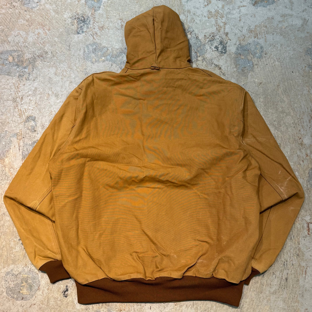 古着 USA製 80's~ Carhartt/ カーハート/ アクティブジャケット/ 企業ロゴ/ ダック地/ 裏地サーマル/ サイズXL