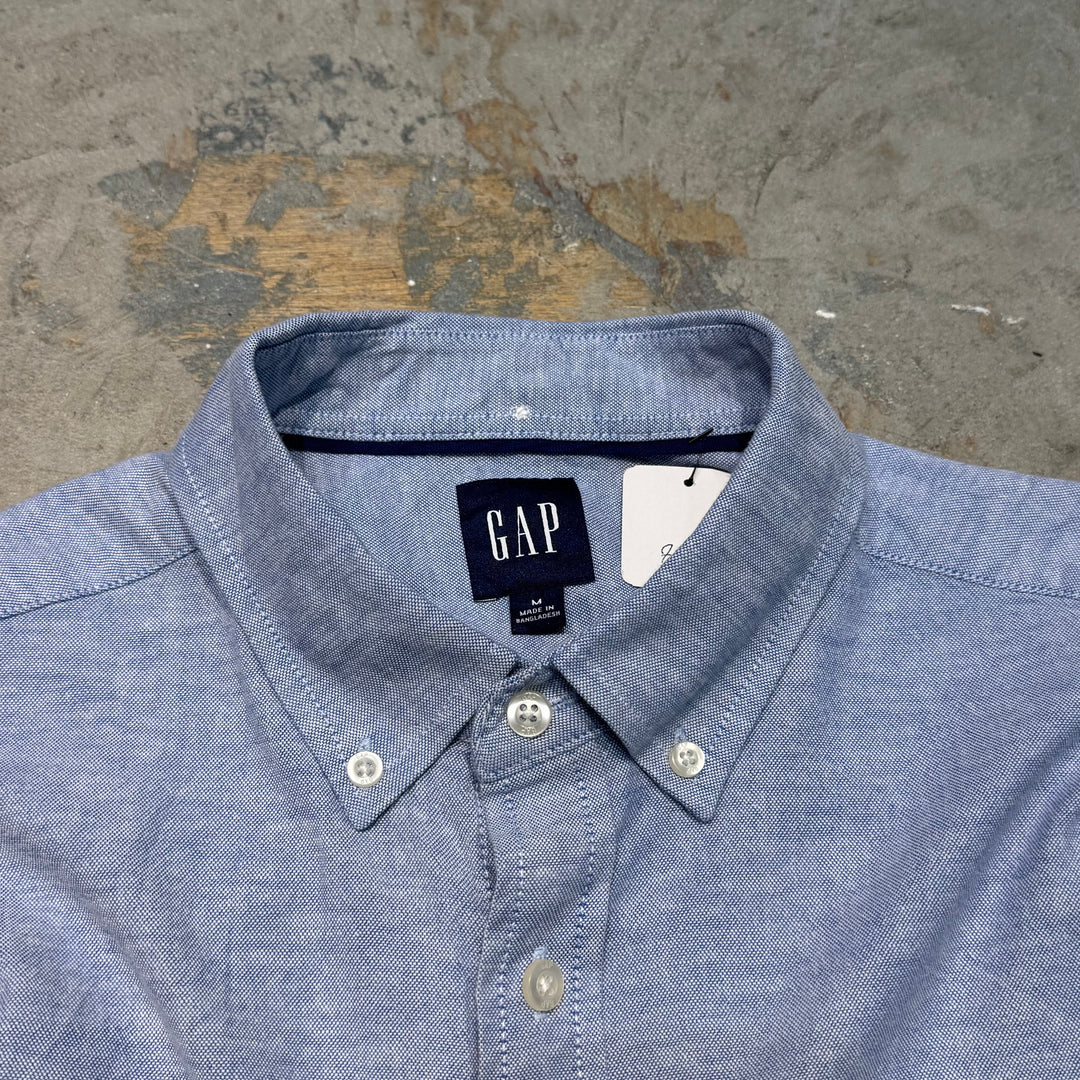 古着 GAP/ ギャップ/ ボタンダウン長袖シャツ/ 無地/サイズM