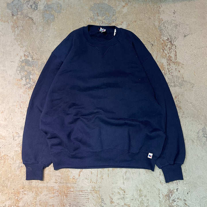 #3554 古着/Russell/ラッセル/Crewneck sweat/クルーネックスウェット/ブランクスウェット/無地/MADE IN U.S.AサイズL