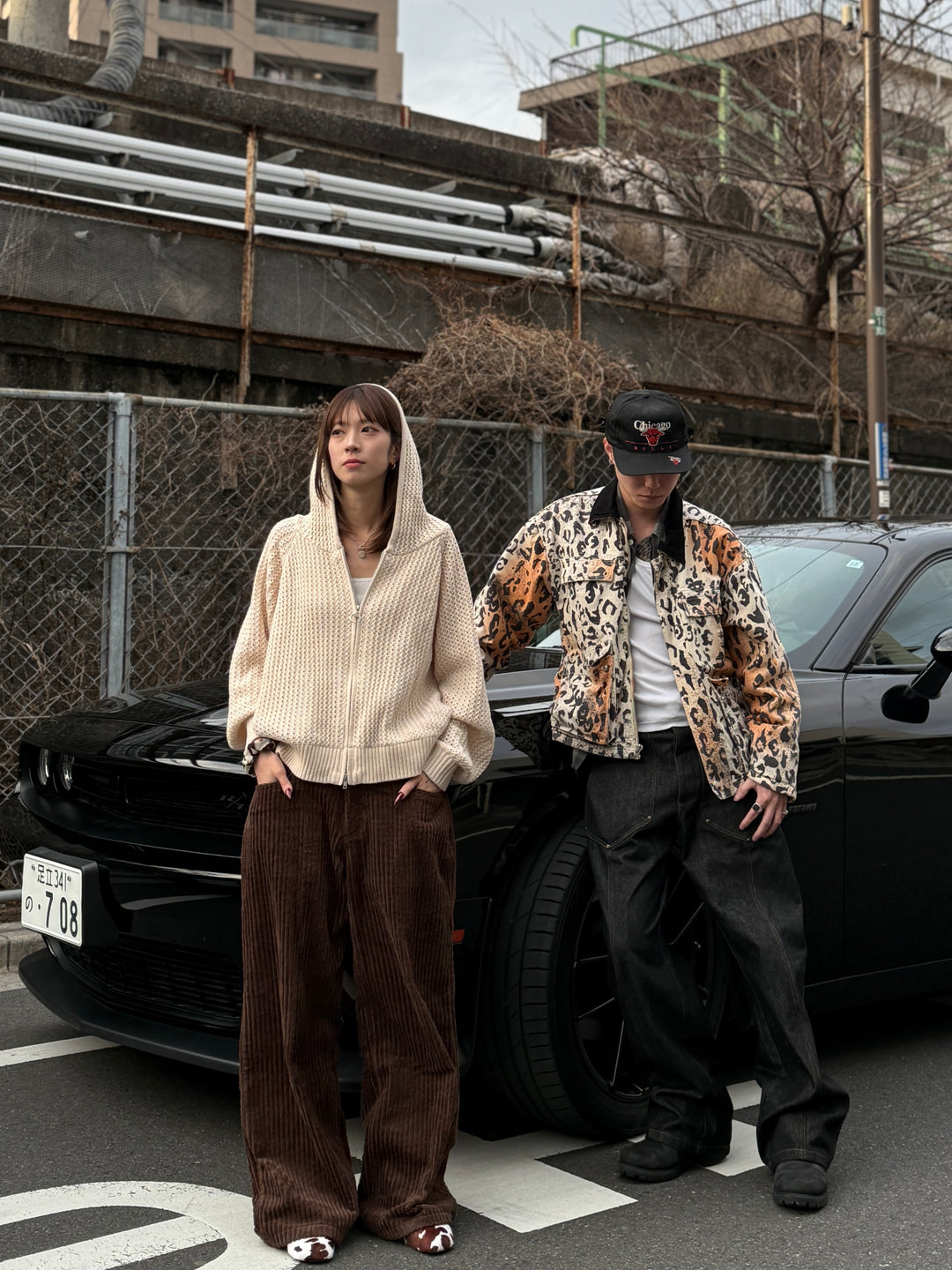 ワイドストレートコーデュロイパンツ