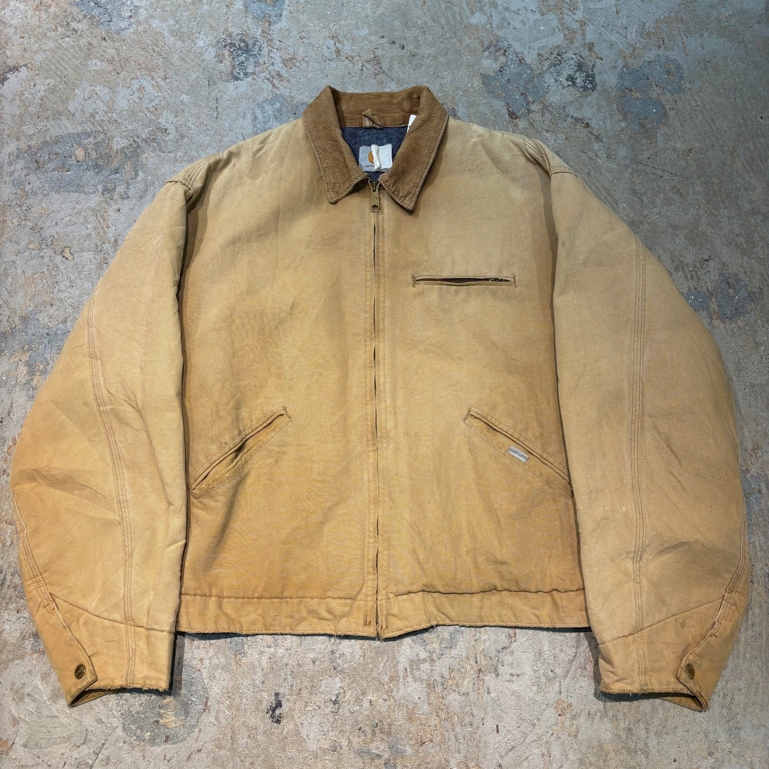 古着 80's〜 carhartt/ カーハート/ デトロイトジャケット/ ダック地/ 裏地ブランケット/ チェック柄/ サイズXL相当