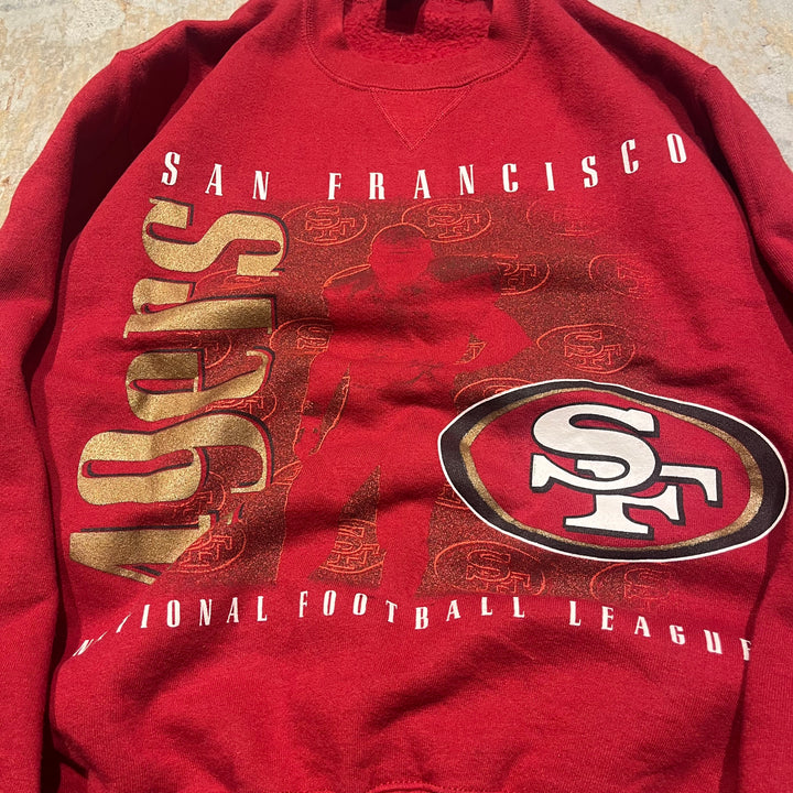 #3842 古着RUSSELL ATHLETIC/ラッセルアスレチック/crew neck sweat/ クルーネックスウェット /SANFRANCISCO/サンフランシスコ・49ers/MADE IN U.S.A/サイズM