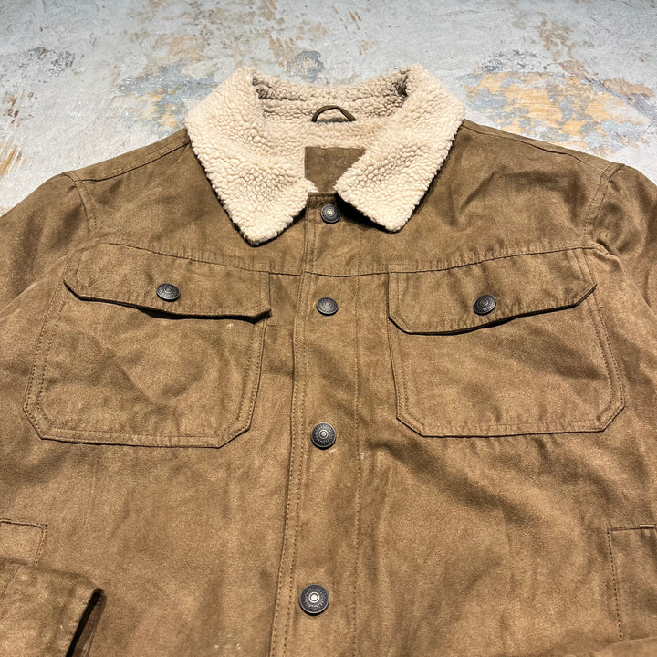 #3162 古着 Unknow/front button Shearling Jacket/フロントボタンシアリングジャケット/サイズXL