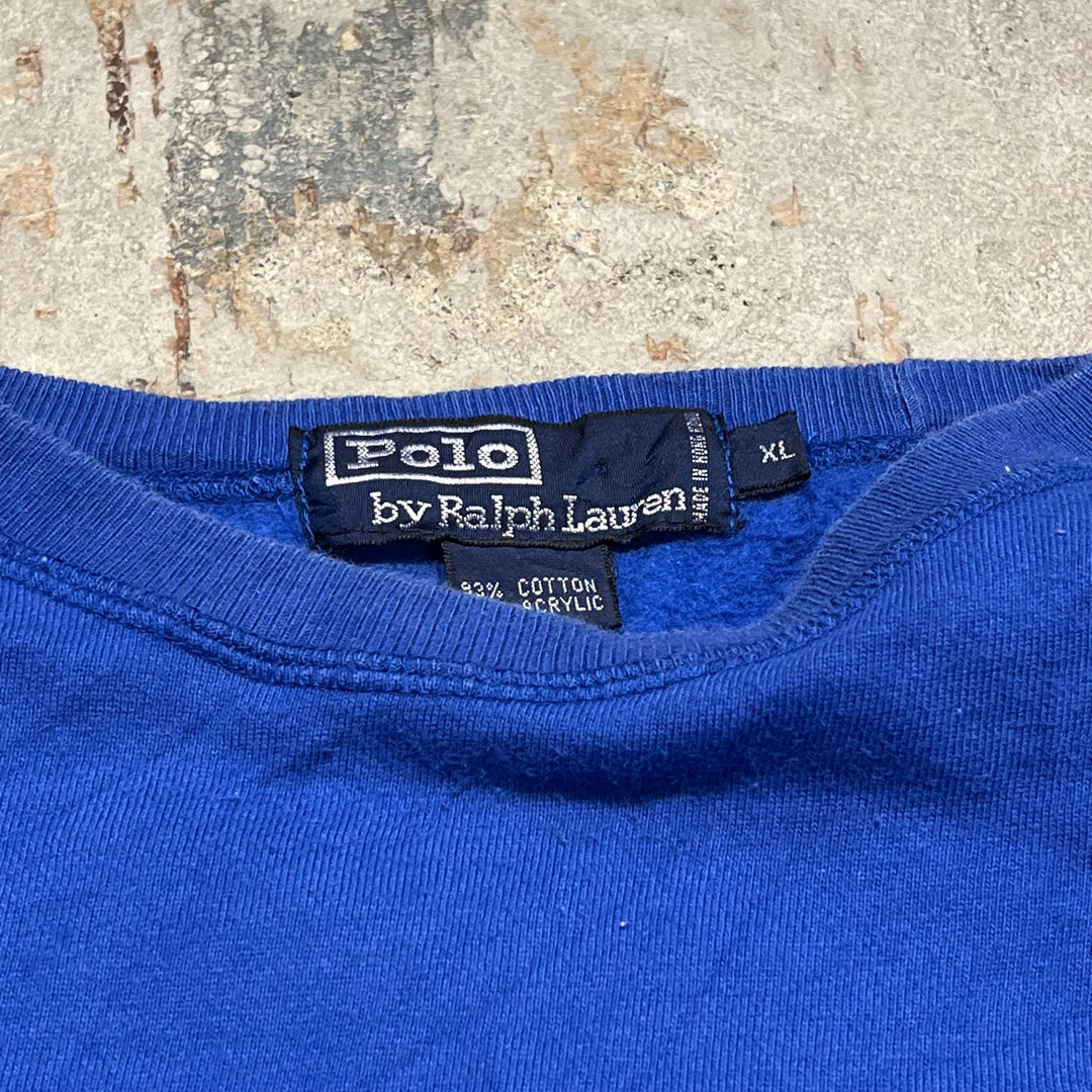 #3850 古着 POLO by Ralph Lauren/ラルフローレン/Crewneck Swaetshirts/クルーネックスウェット/サイズXL