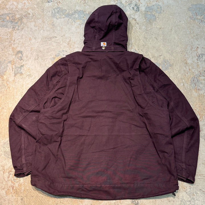 중고 의류 Carhartt/ Carhartt/ 풀 스윙 Sherpa 재킷/ 오리 직물/ Boa 안감/ 여성/ 크기 XL