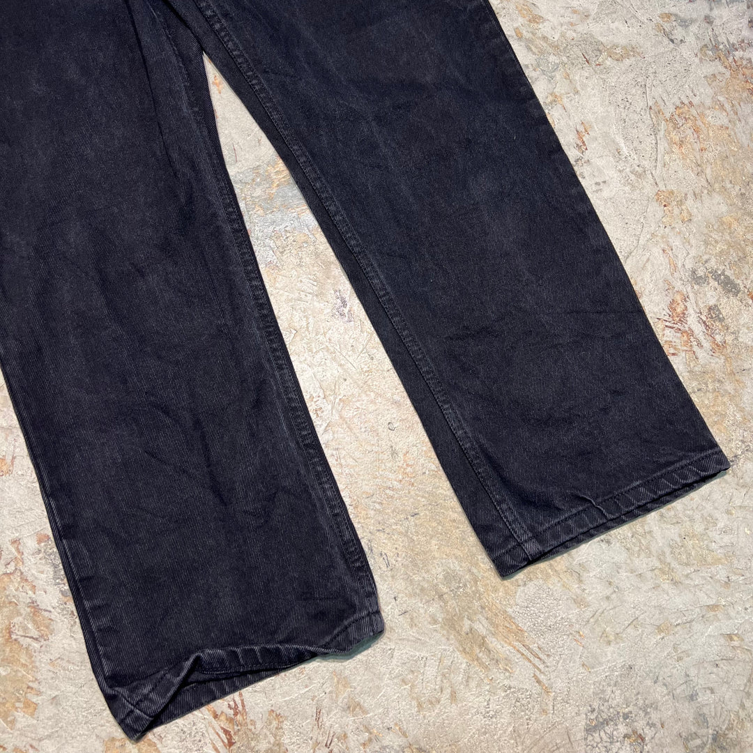 #4763 古着 unknow/Black Denim Pants/ブラックデニムパンツ/サイズ38×30