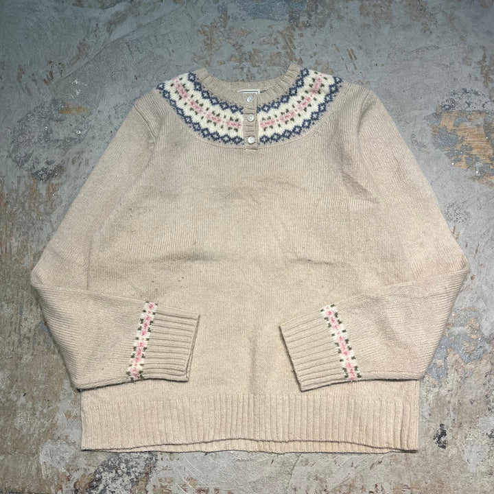 #3363 L.L.Bean/エルエルビーン/Henry neck knit/ヘンリーネックニット/サイズM