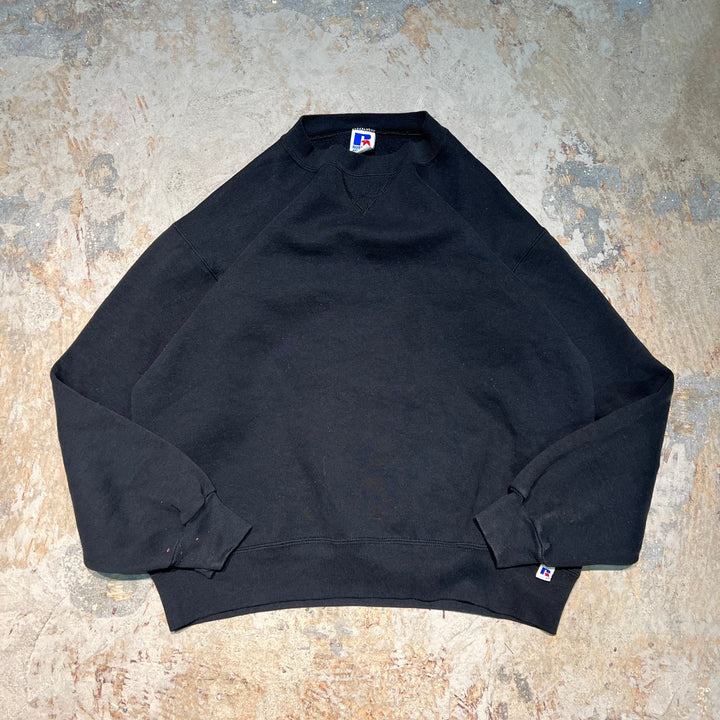 #3740 古着/Russell/ラッセル/Crewneck sweat/クルーネックスウェット/ブランクスウェット/無地/MADE IN USA/アメリカ製/サイズL