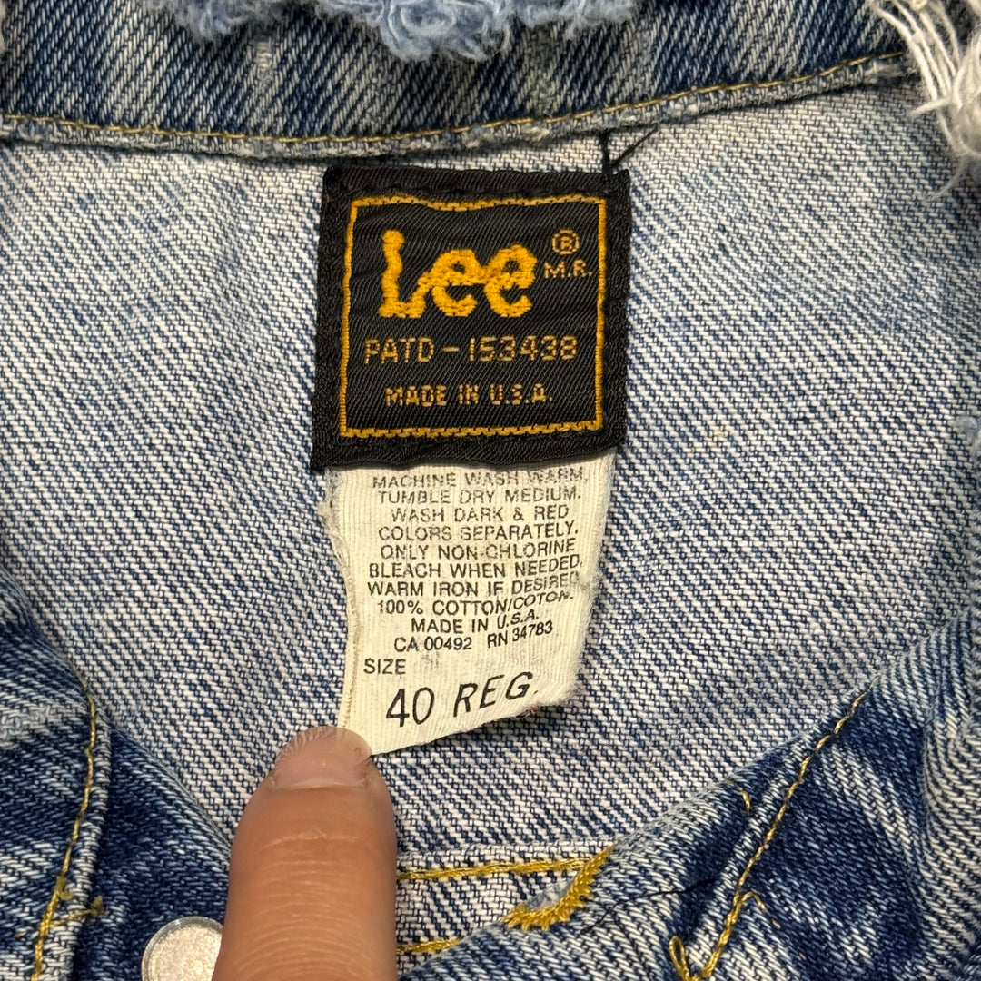 古着 USA製 80's Lee/リー/デニムジャケット/Gジャン/サイズL相当