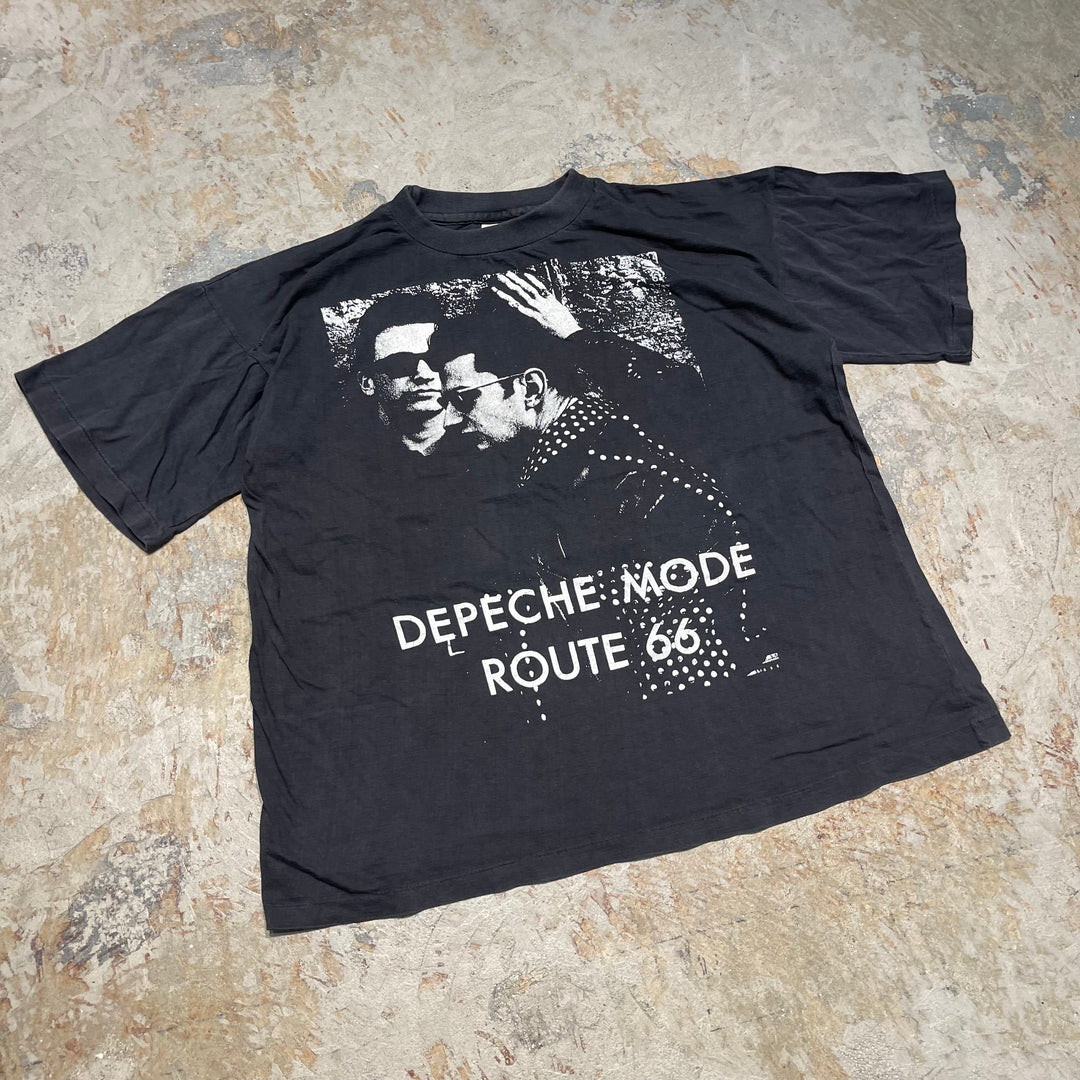 #4841 古着 90's デペッシュ・モード/route 66(曲名)/バンドTシャツ/ヴィンテージ/シングルステッチ/サイズXL