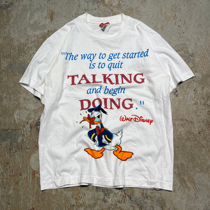 #4451 古着 Disney/short sleeve t-shirt Tee/半袖シャツ/シングルステッチ/90's/ドナルド/MADE IN U.S.A/サイズS