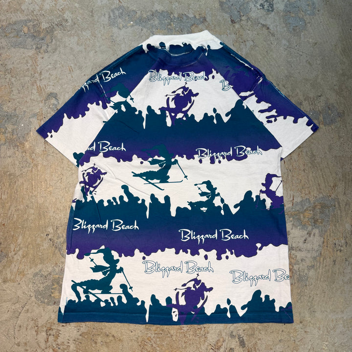 古着 USA製 90's Disney/ブリザード・ビーチ・ウォーター・パーク/アトラクション/シングルステッチTシャツ/サイズXL相当
