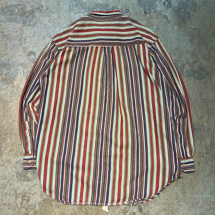 古着 Woolrich/ウールリッチ/ボタンダウン長袖シャツ/ストライプ柄/サイズL