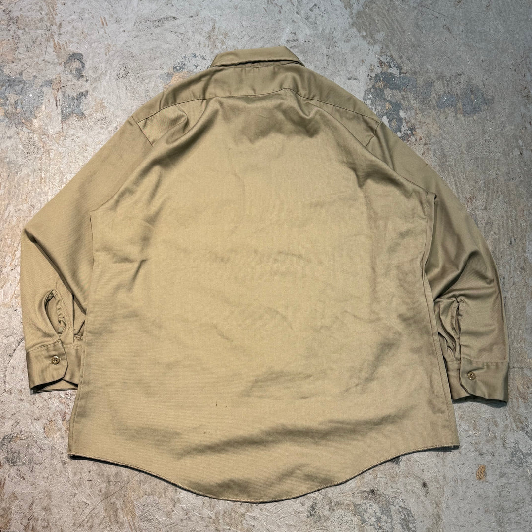旧衣服USA制造DICKIES/ DICKIES/ work长袖衬衫/尺寸XL