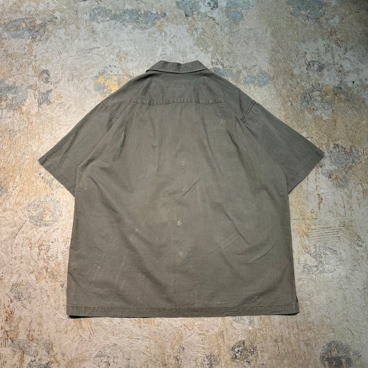 古着 EDDIE BAUER/ エディバウアー/ 半袖シャツ/ 開襟/ サイズL