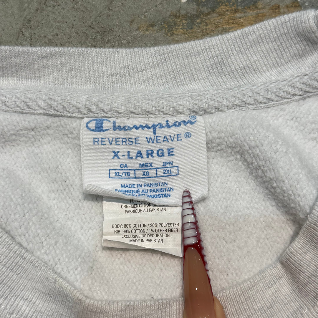 古着 Champion/ チャンピオン/リバースウィーブ/ クルーネックスウェット/ カレッジロゴ/ サイズXL