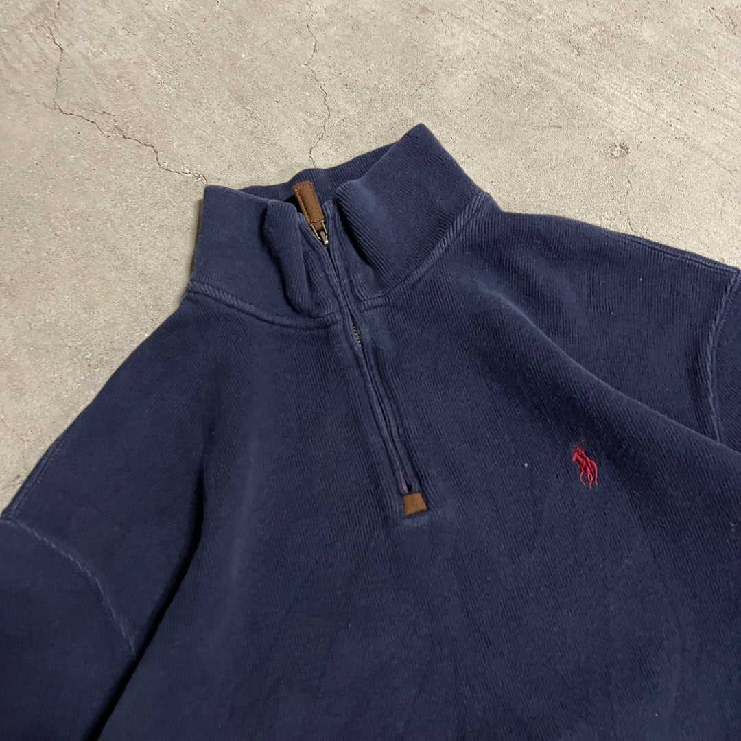 #3888 古着 POLO by Ralph Lauren/ポロバイラルフローレン/Cotton Knit Half Zip Sweaterコットンニットハーフジップセーター/ サイズM