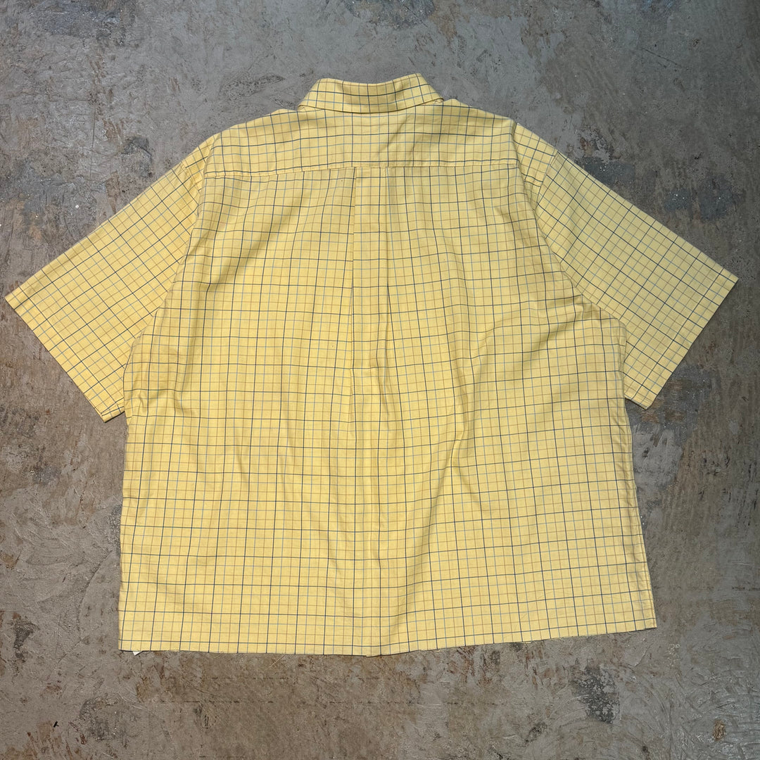 古着 L.L.Bean/ エルエルビーン/  ボタンダウン半袖シャツ/ リメイク/ チェック柄/ サイズXL