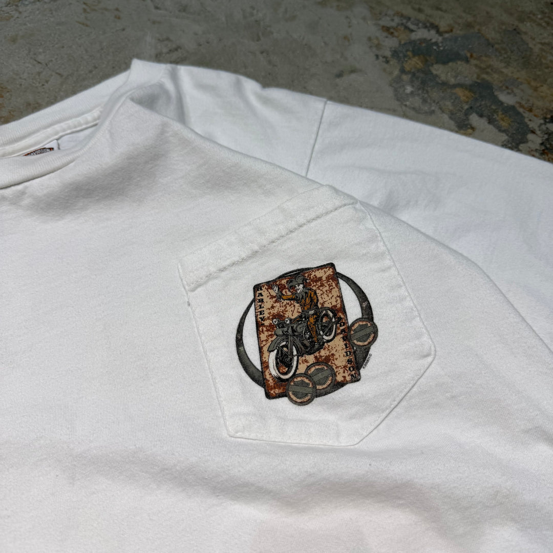 古着 USA製 Harley-Davidson/ハーレーダビッドソン/ プリントTシャツ/ サイズM