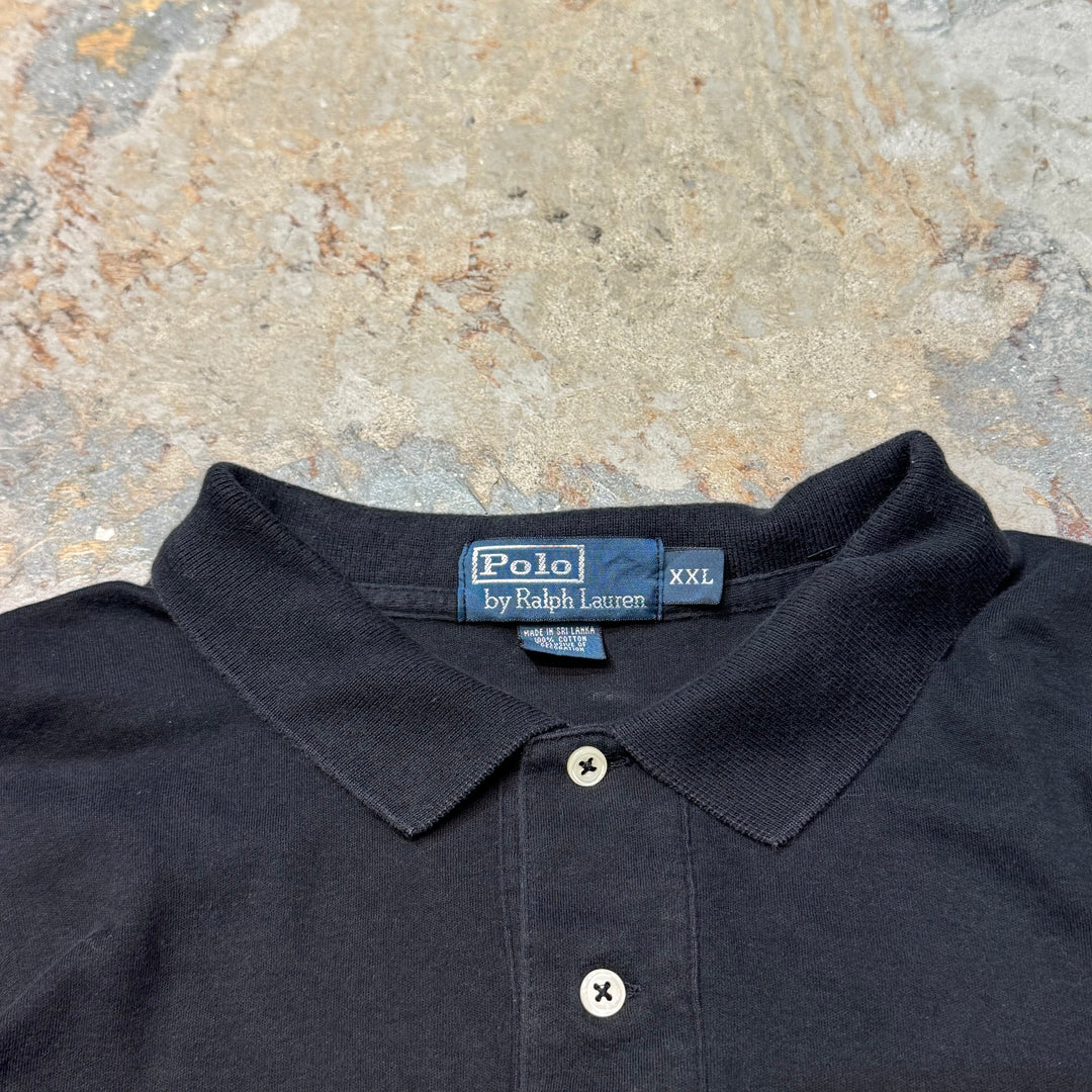 旧衣90's~ polo by ralph lauren/ polo衣拉尔夫劳伦/短袖polo衫/尺寸XXL