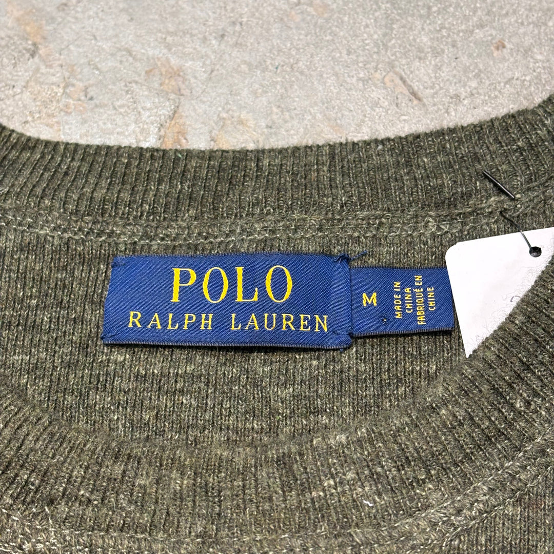 古着 POLO by Ralph Lauren/ポロラルフローレン/クルーネックニットセーター/サイズM