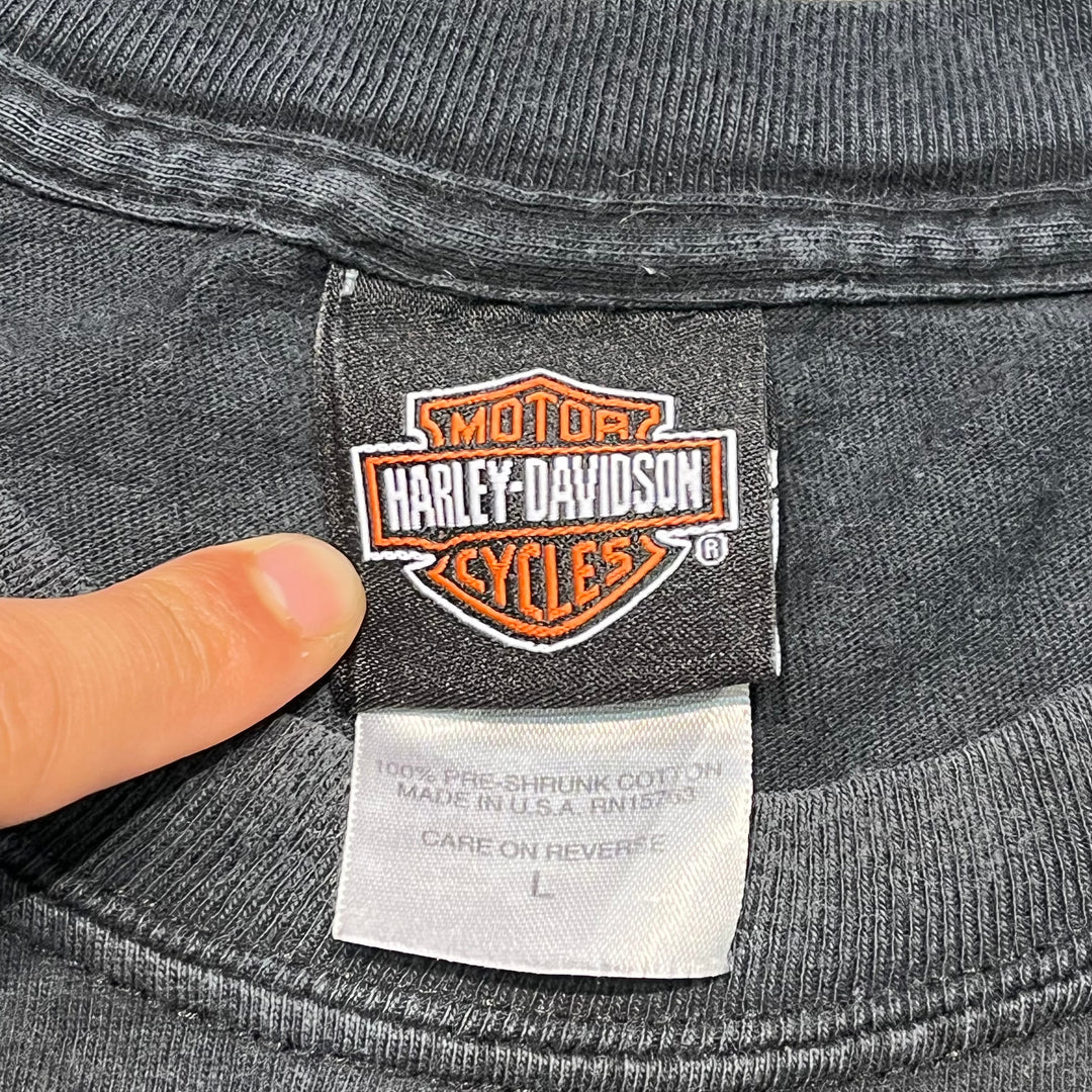 Used clothing Made in USA Harley-Davidson/Harley-Davidson/Printed T-shirt/Size L
